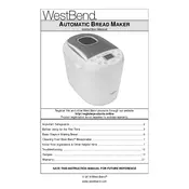 West Bend L5950 47410 Breadmaker manual cover