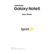 Samsung Galaxy Note 5 Sprint SM-N920PZDASPR Phone manual cover