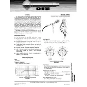 Shure SM62 Microphone manual cover