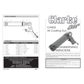 Clarke 3120106 CAT82B Air Caulking Gun manual cover