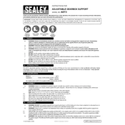 Sealey ADT3 Gearbox Support manual cover