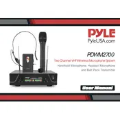 Pyle PDWM2700 Microphone System manual cover