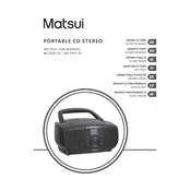 Matsui MCDSB13E manual cover