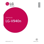 LG G Pad 2 LG-940n V940N Tablet manual cover