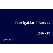 Acura NSX 2020 Sports Car manual cover