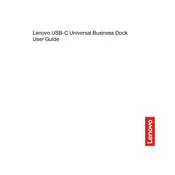 Lenovo USB-C Universal Business Dock manual cover