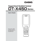 Casio DT-X450 Terminal manual cover