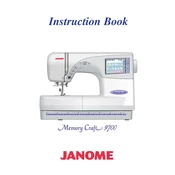 Janome Memory Craft 9700 manual cover