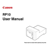 Canon RP10 manual cover