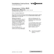 Viessmann Vitotronic 300 KW3 2-Wire BUS Expansion Module Accessory manual cover