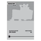 Sencor SSS 1200N Speaker manual cover