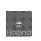 Roland DP90e manual cover