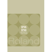 Roland HP503 manual cover