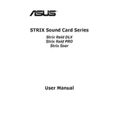 ASUS STRIX RAID DLX Sound Card manual cover