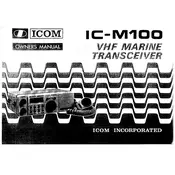 Icom IC-M100 Transceiver manual cover