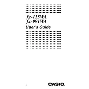 Casio fx-115WA Calculator manual cover