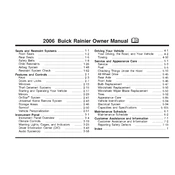 Buick Rainier 2006 manual cover