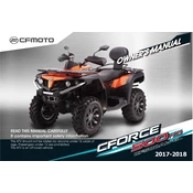 CFMOTO CFORCE 500 HO CF500AU-7S 2018 ATV manual cover