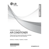 LG LT103CNR LT103CNR.AWYBUSH Air Conditioner manual cover