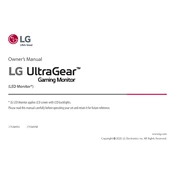 LG 27GN950 27GN950-B.AUS Monitor manual cover