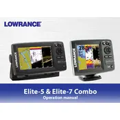 Lowrance Elite-7 Combo Fish Finder manual cover