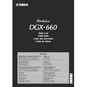 Yamaha Portable Grand DGX-660 Piano manual cover