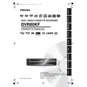 Toshiba DVR80KF DVD Recorder manual cover