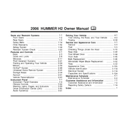 Hummer H2 2006 manual cover