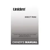 Uniden XDECT R002 Telephone manual cover