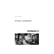 De Dietrich DVH740JA1 Dishwasher manual cover