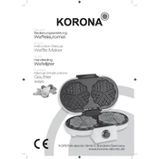 Korona 41020 Waffle Maker manual cover