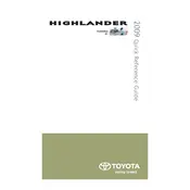 Toyota Highlander Hybrid 2009 SUV manual cover