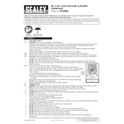 Sealey PC200A Vacuum manual cover