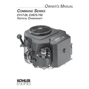 Kohler CV17 Crankshaft manual cover