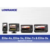 Lowrance Elite-7x Fish Finder manual cover