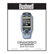 Bushnell ONIX350 363500 GPS manual cover