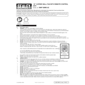 Sealey SWF18WR.V2 Fan manual cover