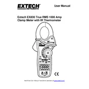 Flir Extech EX830 Clamp Meter manual cover