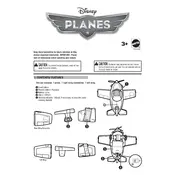 Disney Mattel Planes Wing Control Dusty CJN29 Toy manual cover