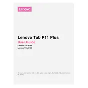 Lenovo TAB P11 Plus TB-J616F Tablet manual cover