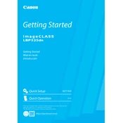 Canon imageCLASS LBP325dn manual cover