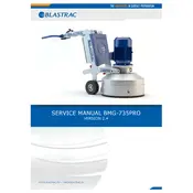 Blastrac BMG-735PRO Grinder manual cover