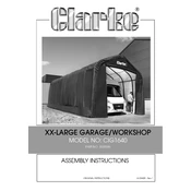 Clarke 3503596 CIG1640 XX-Large Garage Workshop manual cover