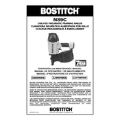 Bostitch N89C Nailer manual cover