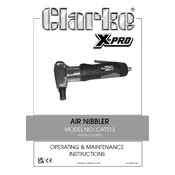 Clarke 3120530 CAT213 Air Nibbler manual cover