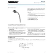 Shure 561 Microphone manual cover