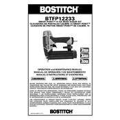 Bostitch BTFP12233 Nailer manual cover