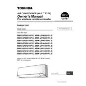 Toshiba MMK-UP0031HP-E Air Conditioner manual cover