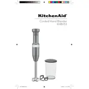 KitchenAid KHBV53BM Blender manual cover