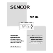 Sencor SRC 170 OR Radio manual cover